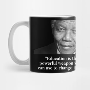 Nelson Mandela - Learn and teach Mug